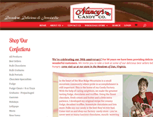 Tablet Screenshot of nancyshomemadefudge.com